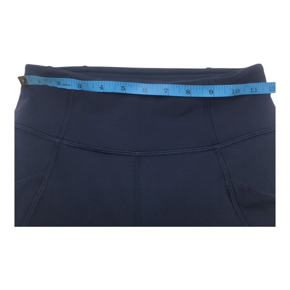 Lululemon Pant Women 4 Time To Sweat Crop *23" True Navy W6AMDS Full-On Luxtreme - Picture 7 of 9